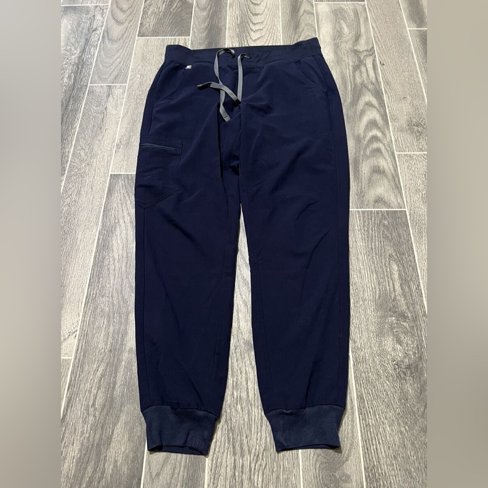 FIGS Zamora Jogger Scrub Pants Navy Blue W18SW2005 Womens X-Small